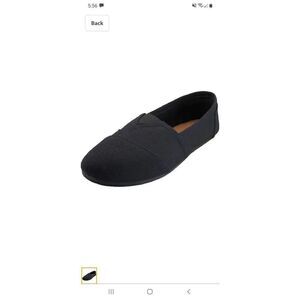 New Size 8 Black Easy USA Canvas Slip On Shoes Sneakers with Padded Inso…